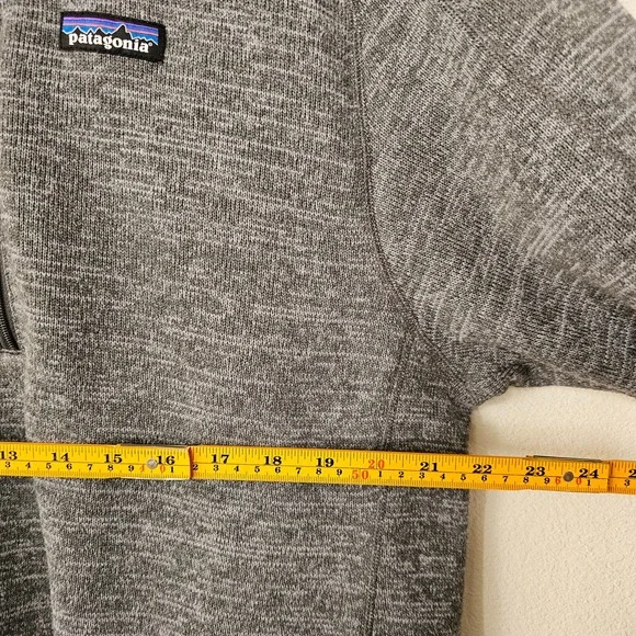 PATAGONIA Gray Worn Wear Men's Better 1/4 Zip Pullover Knit Fleece Sweater Sz L - Picture 14 of 15